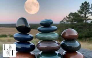 Pierres naturelles se rechargeant sous la pleine lune, méthode douce et efficace en lithothérapie.